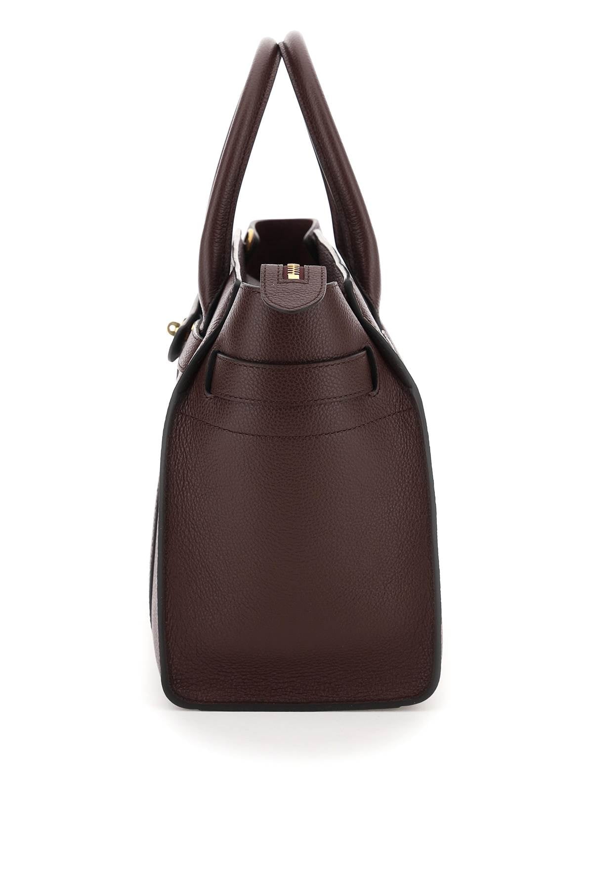 Mulberry grained leather small zipped bayswater bag