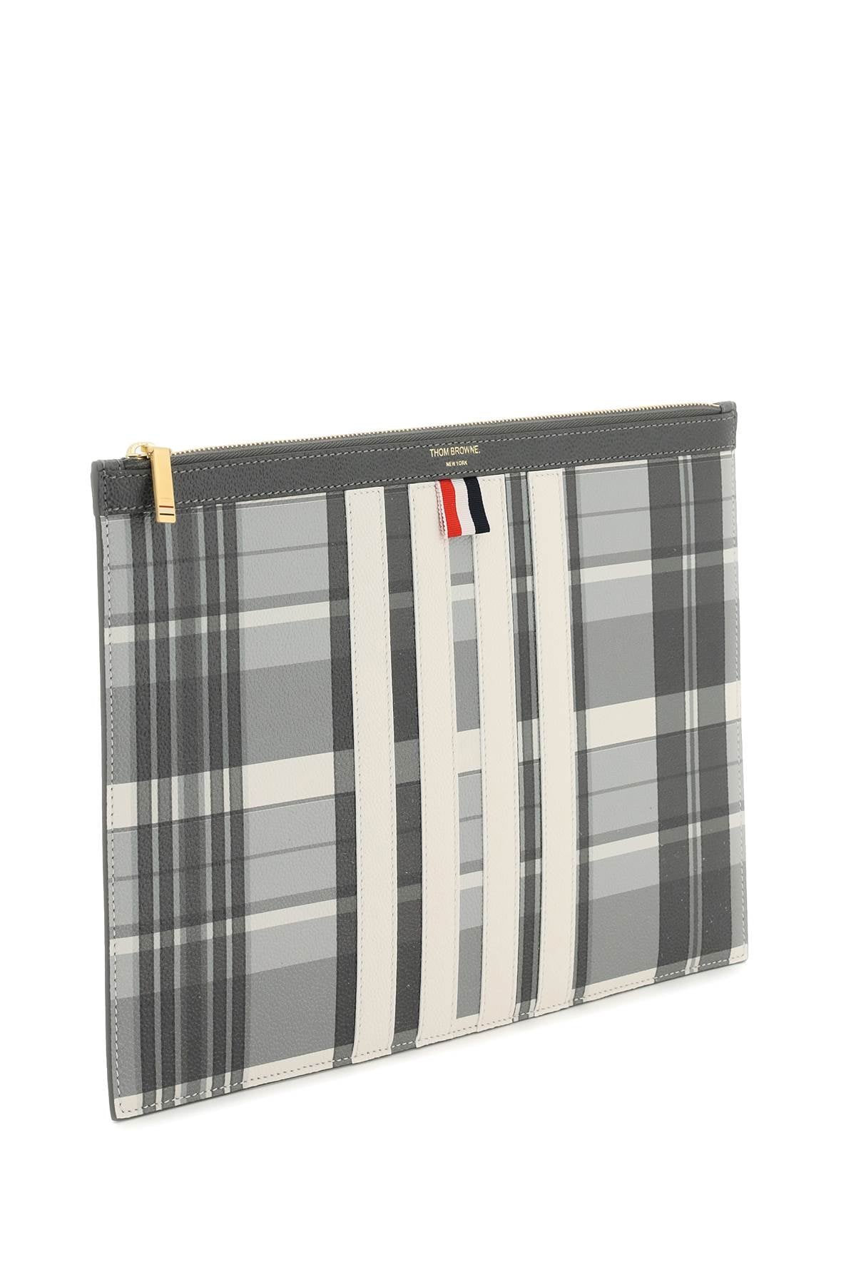 Thom browne madras document holder pouch