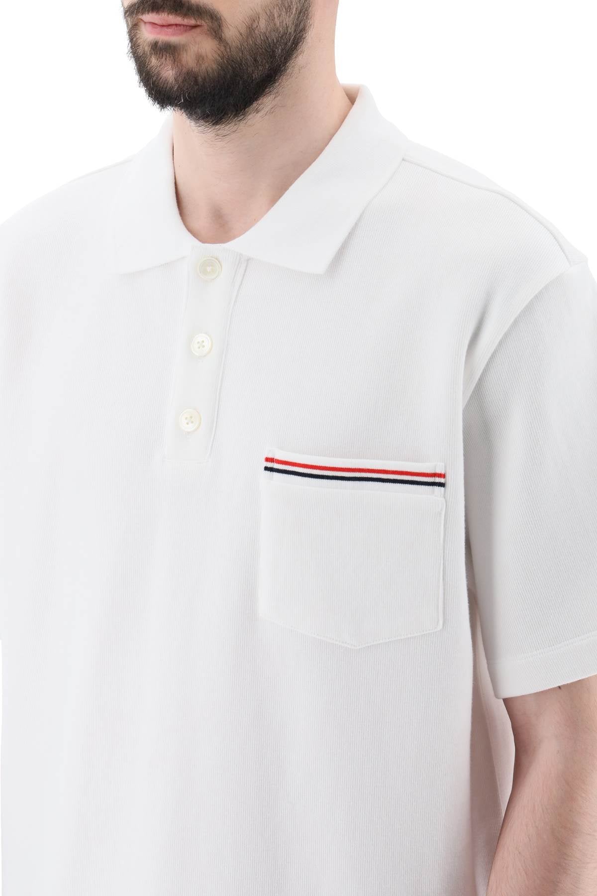 Thom browne cotton polo shirt