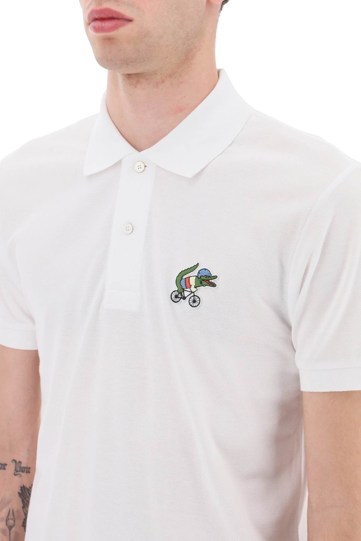 Lacoste netflix sex education polo shirt in organic cotton classic fit