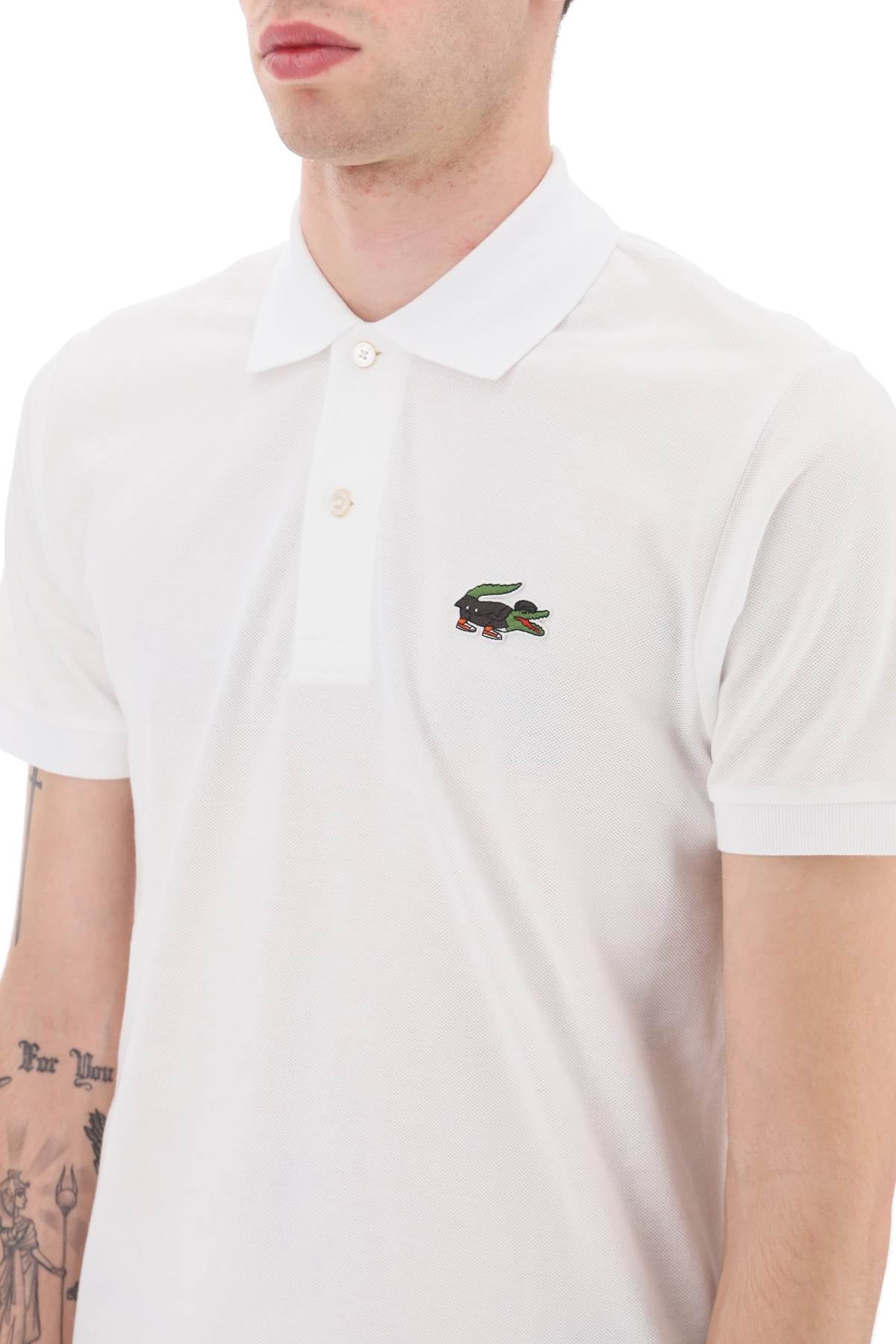 Lacoste netflix lupin polo shirt in organic cotton classic fit