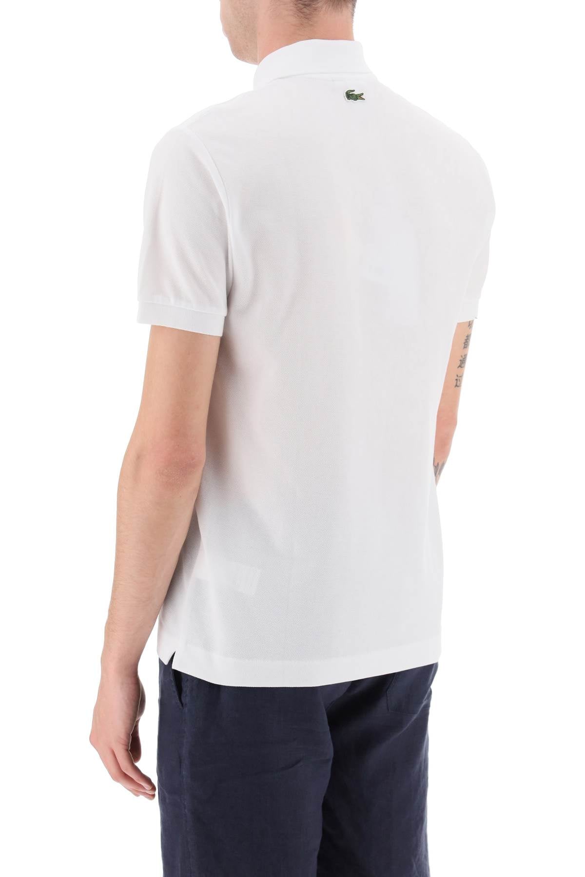 Lacoste netflix elite polo shirt in organic cotton classic fit