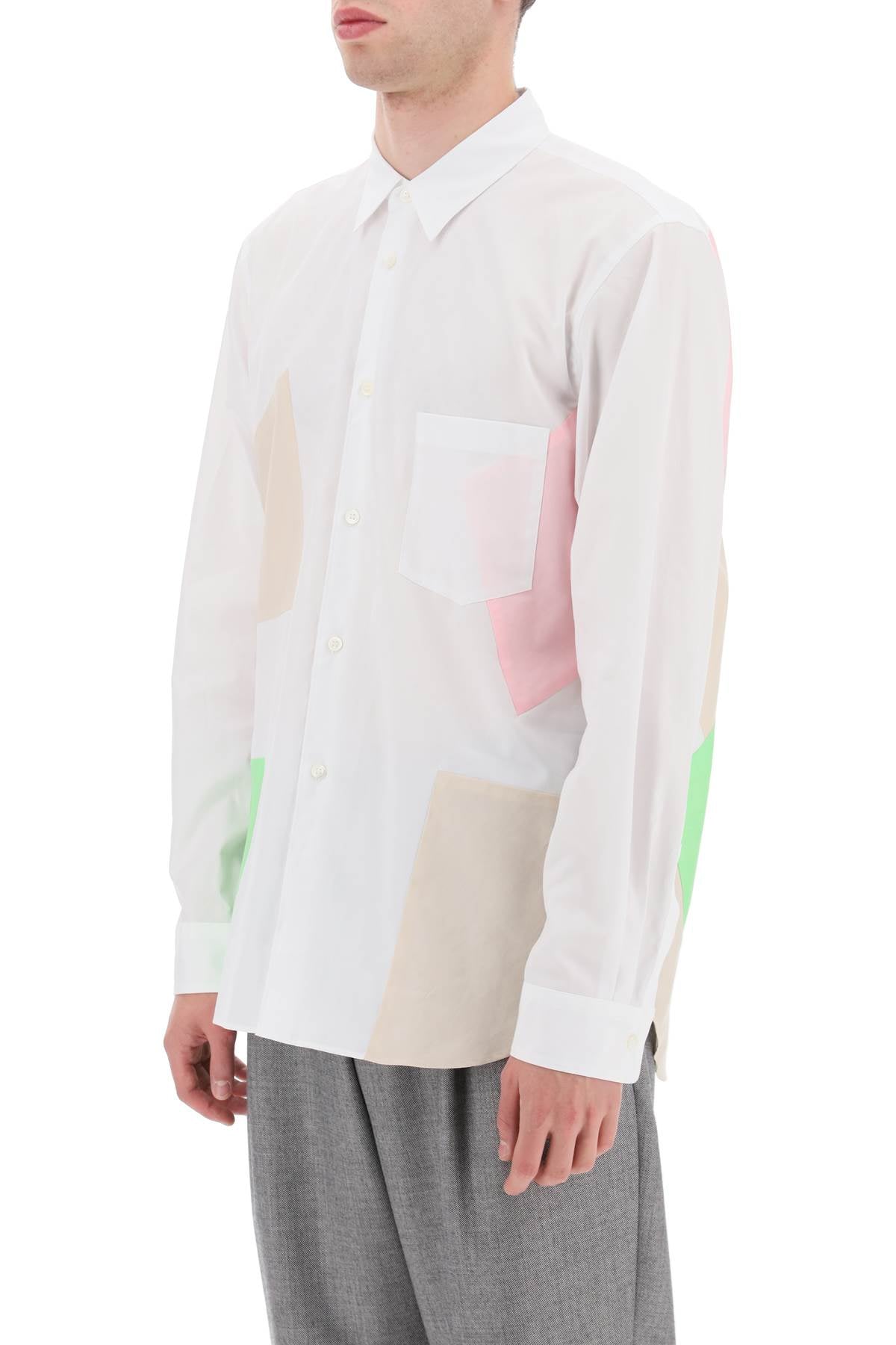 Comme des garcons homme plus patchwork shirt