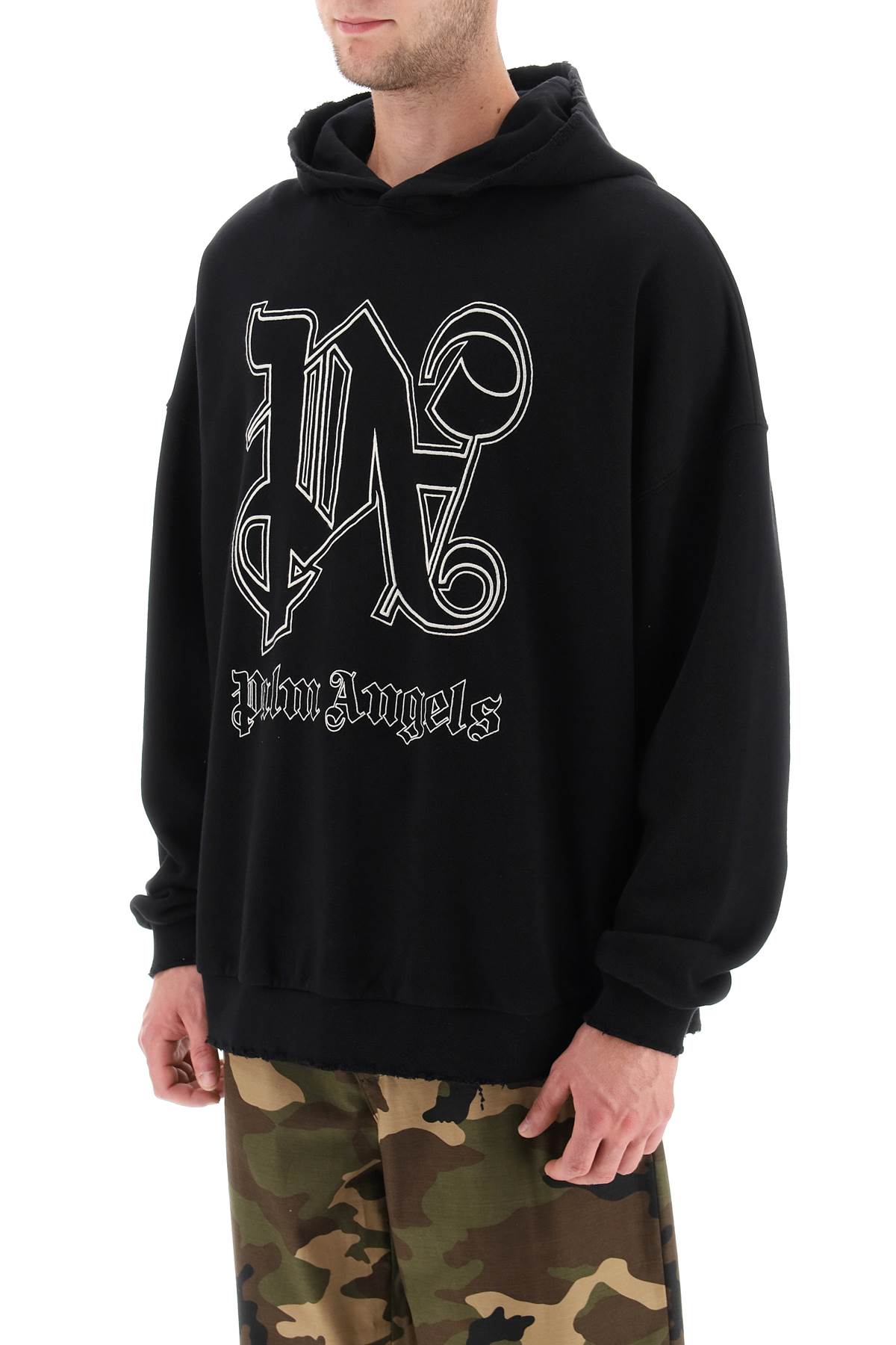 Palm angels pa monogram statement hoodie