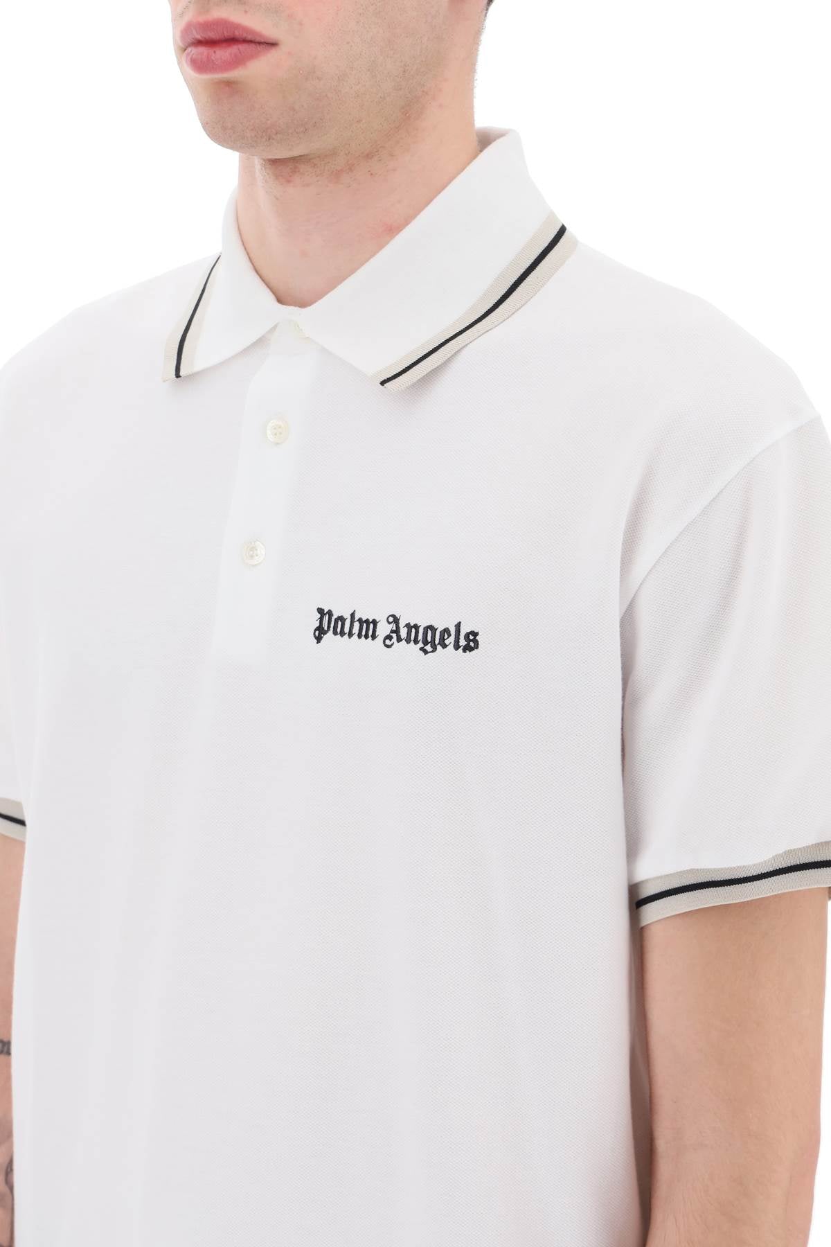 Palm angels classic logo polo shirt