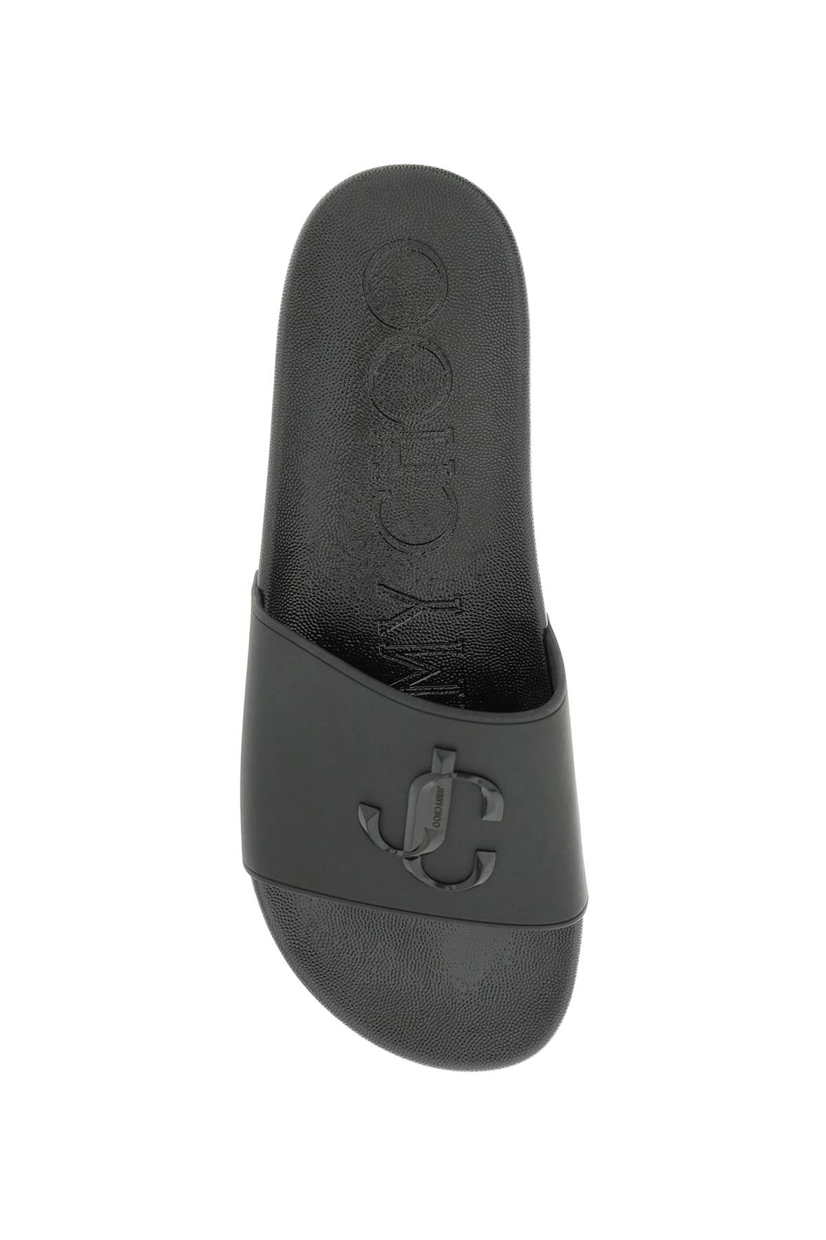 Jimmy choo 'port' rubber slides