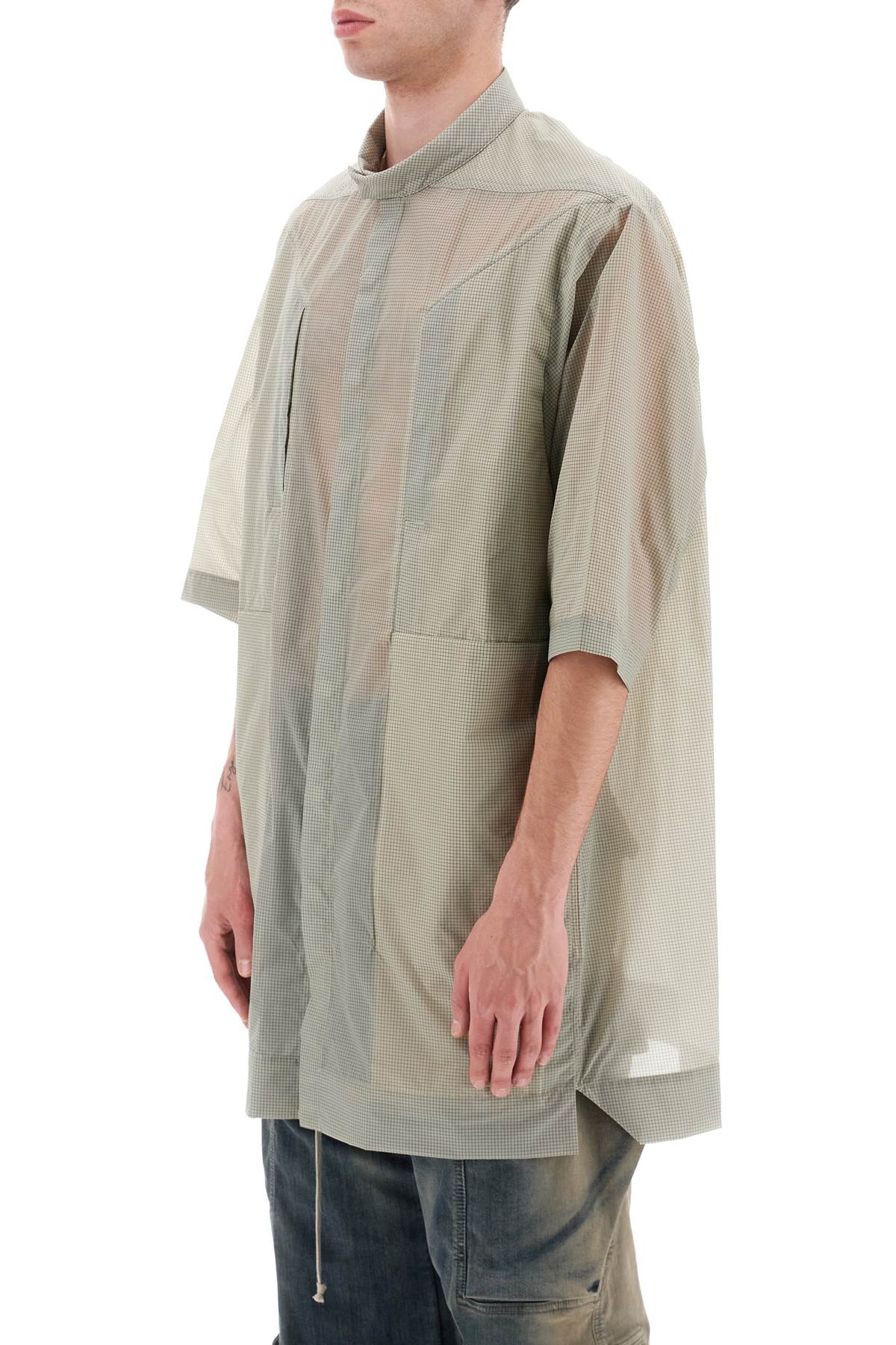 Rick owens overshirt in semi-sheer ripstop