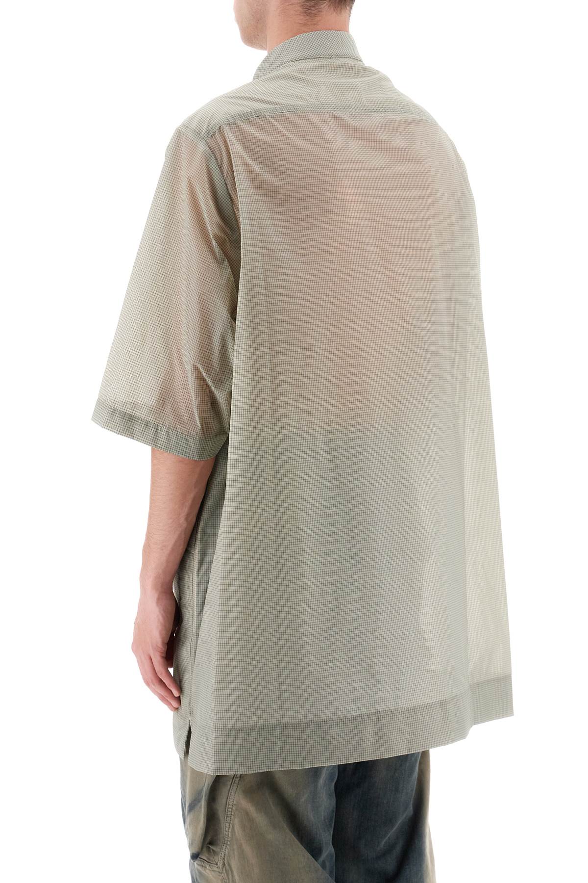 Rick owens overshirt in semi-sheer ripstop