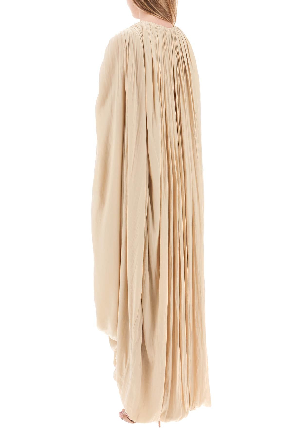 Lanvin charmeuse draped maxi dress