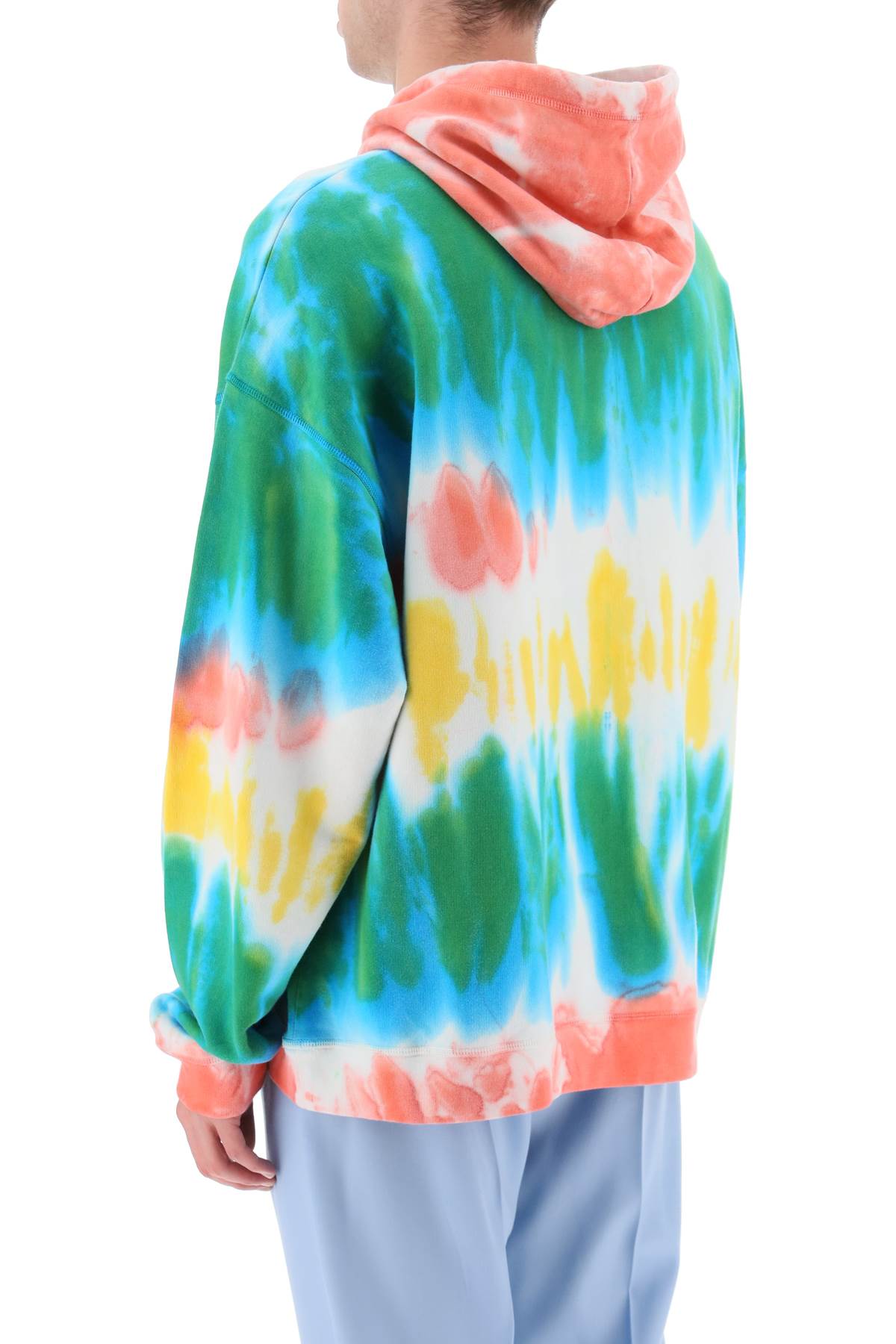 Dsquared2 tie-dye hoodie with logo print