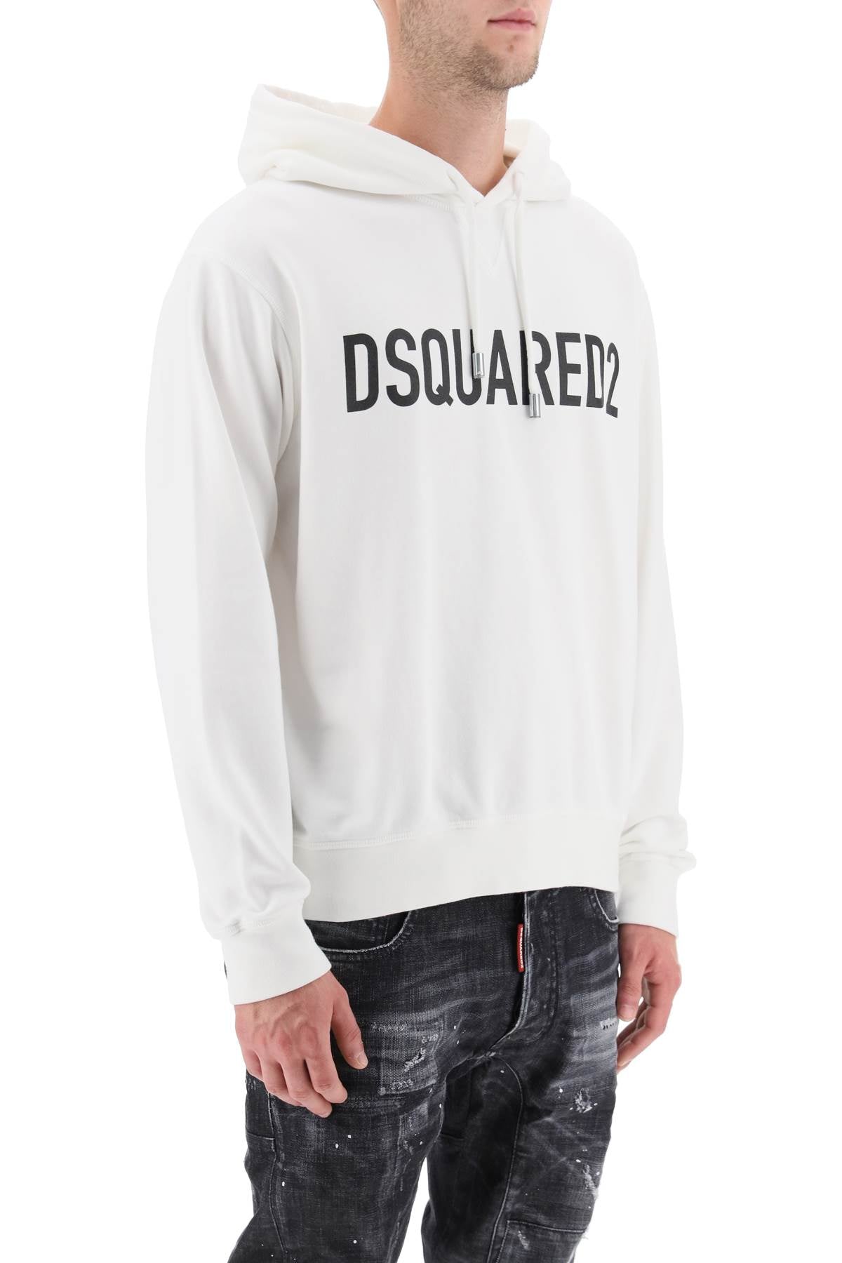 Dsquared2 logo print hoodie