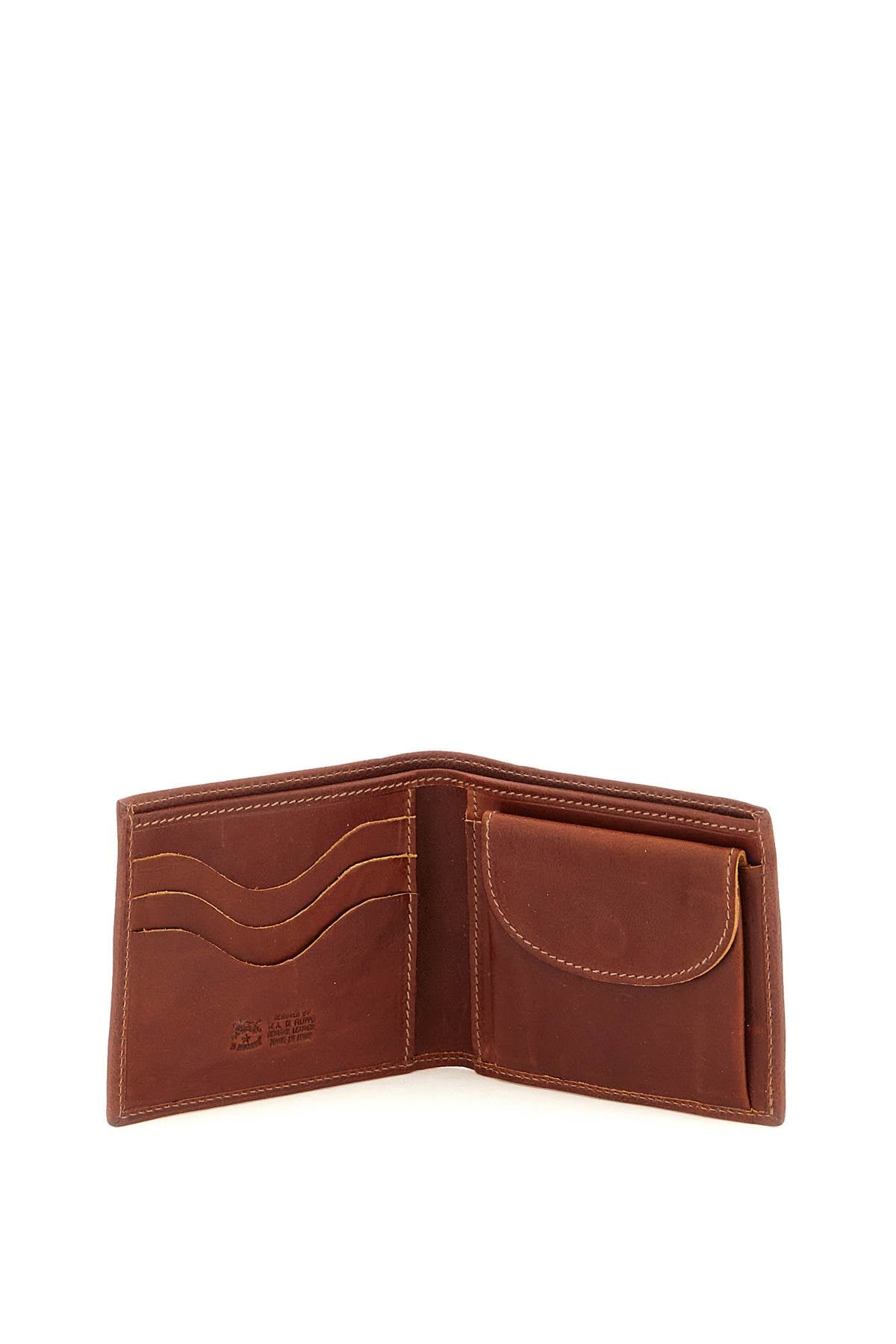 Il bisonte leather bifold wallet