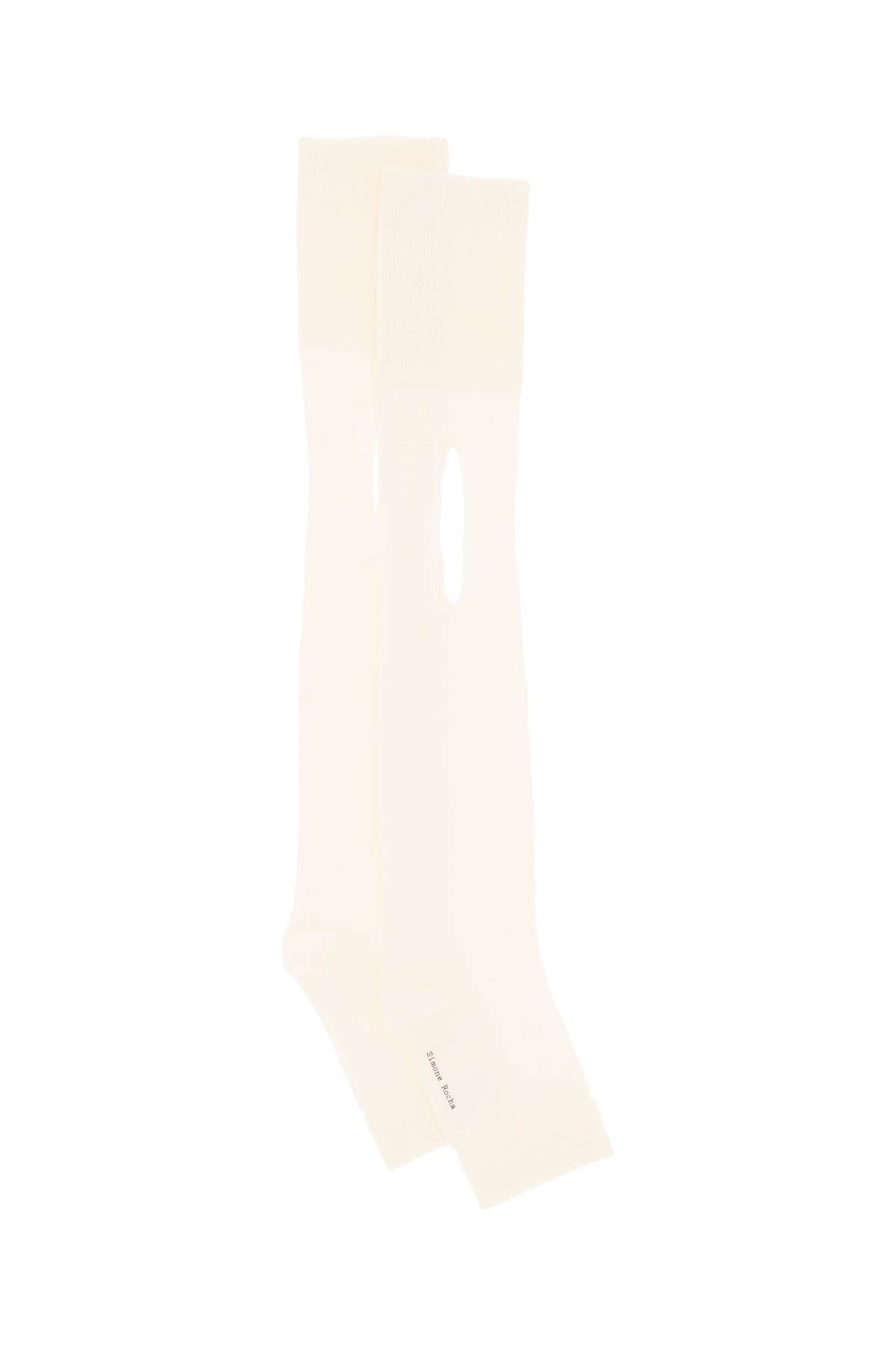 Simone rocha open toe pointelle socks