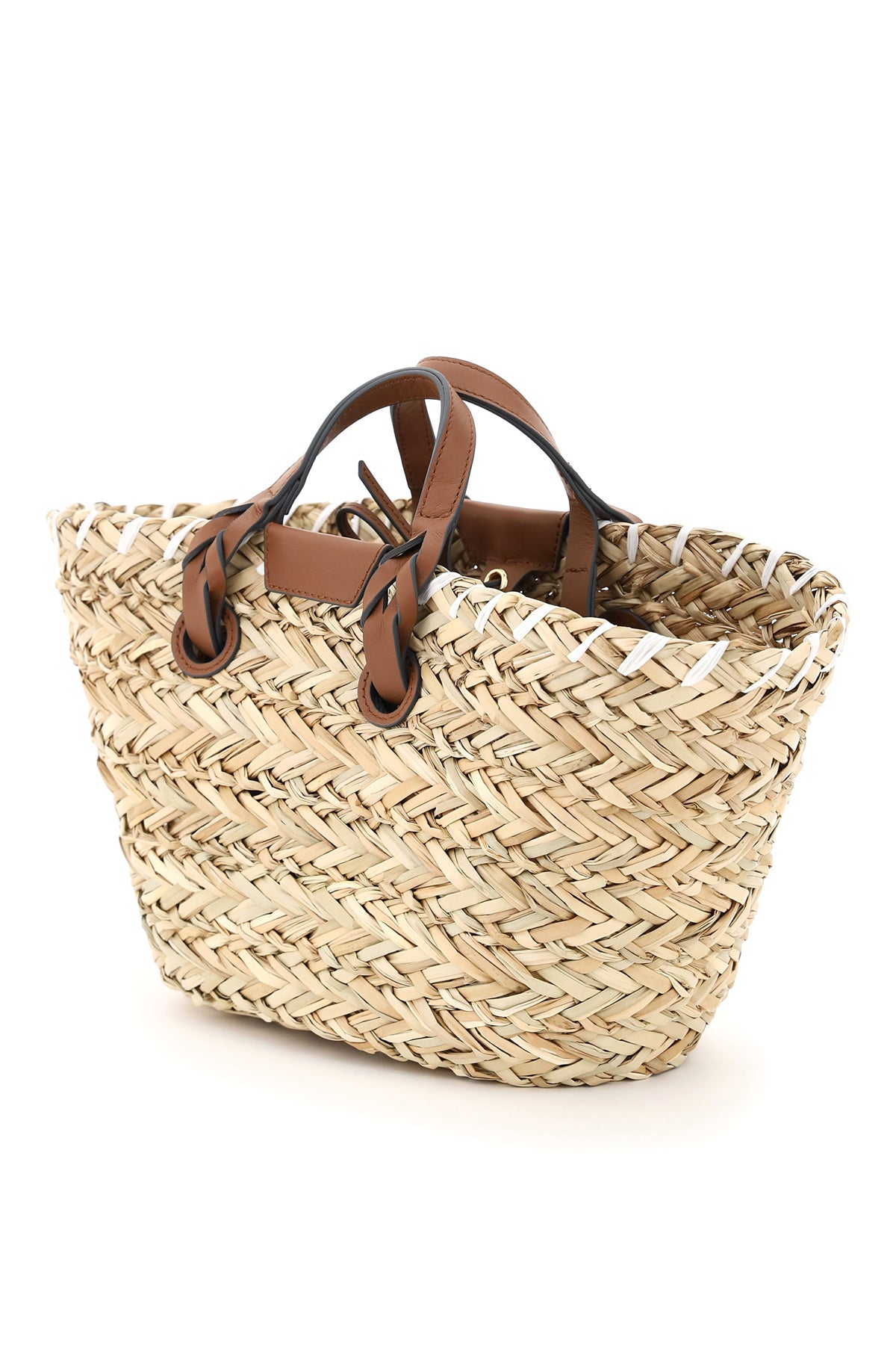 Anya hindmarch paper eyes small basket bag