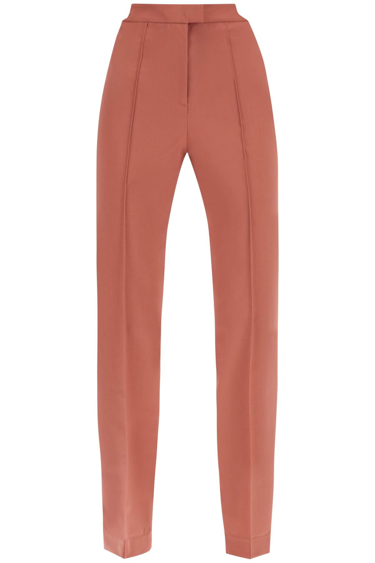 Nensi dojaka cool virgin wool pants with heart-shaped details