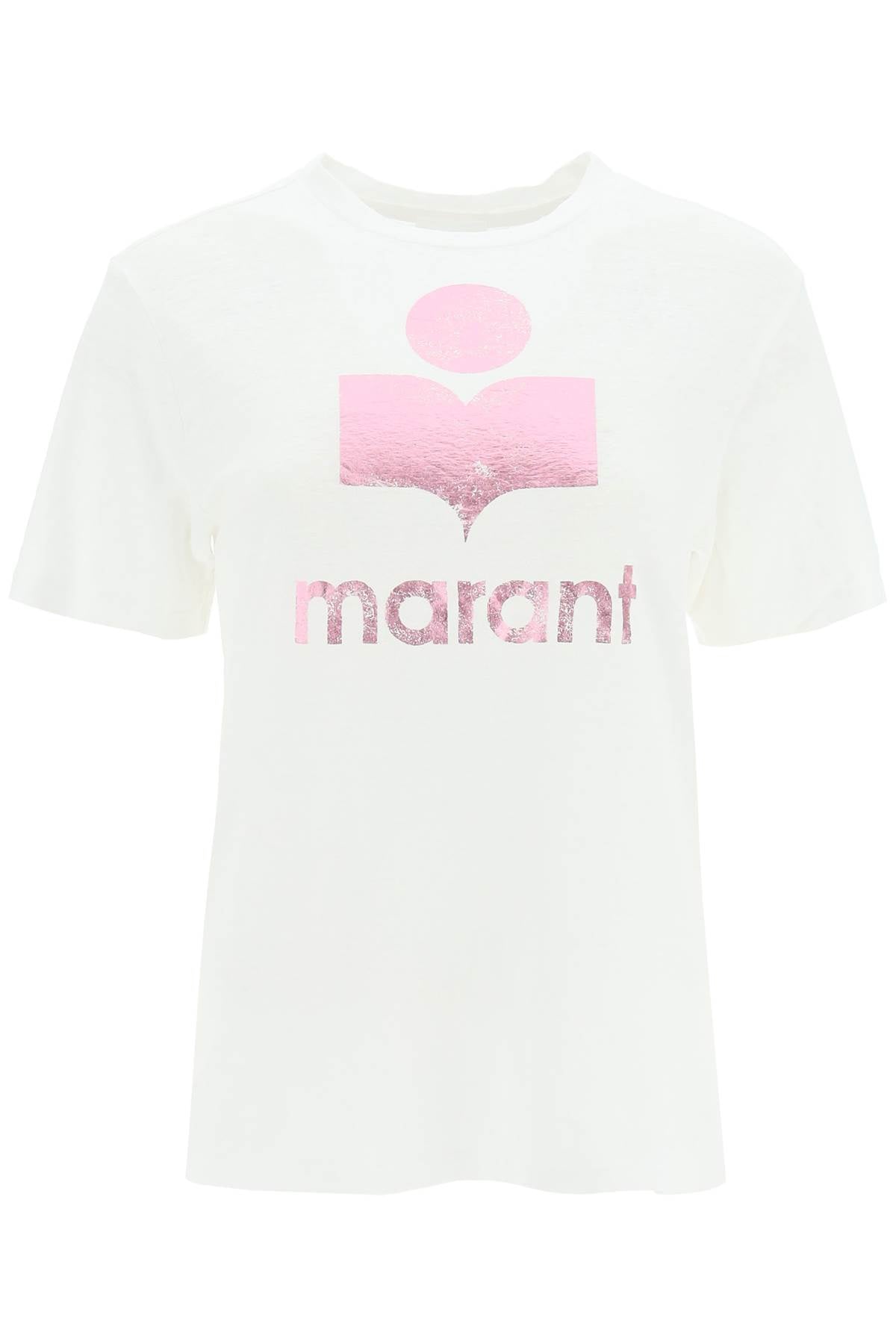 Isabel marant etoile 'zewel' t-shirt with metallic logo