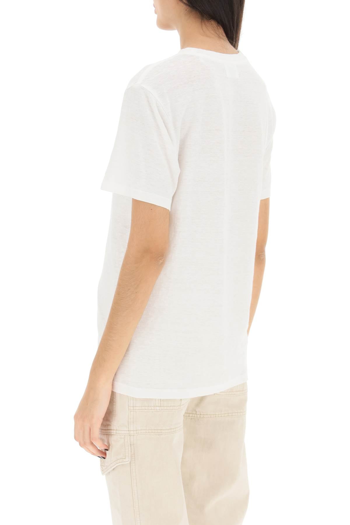 Isabel marant etoile 'zewel' t-shirt with metallic logo