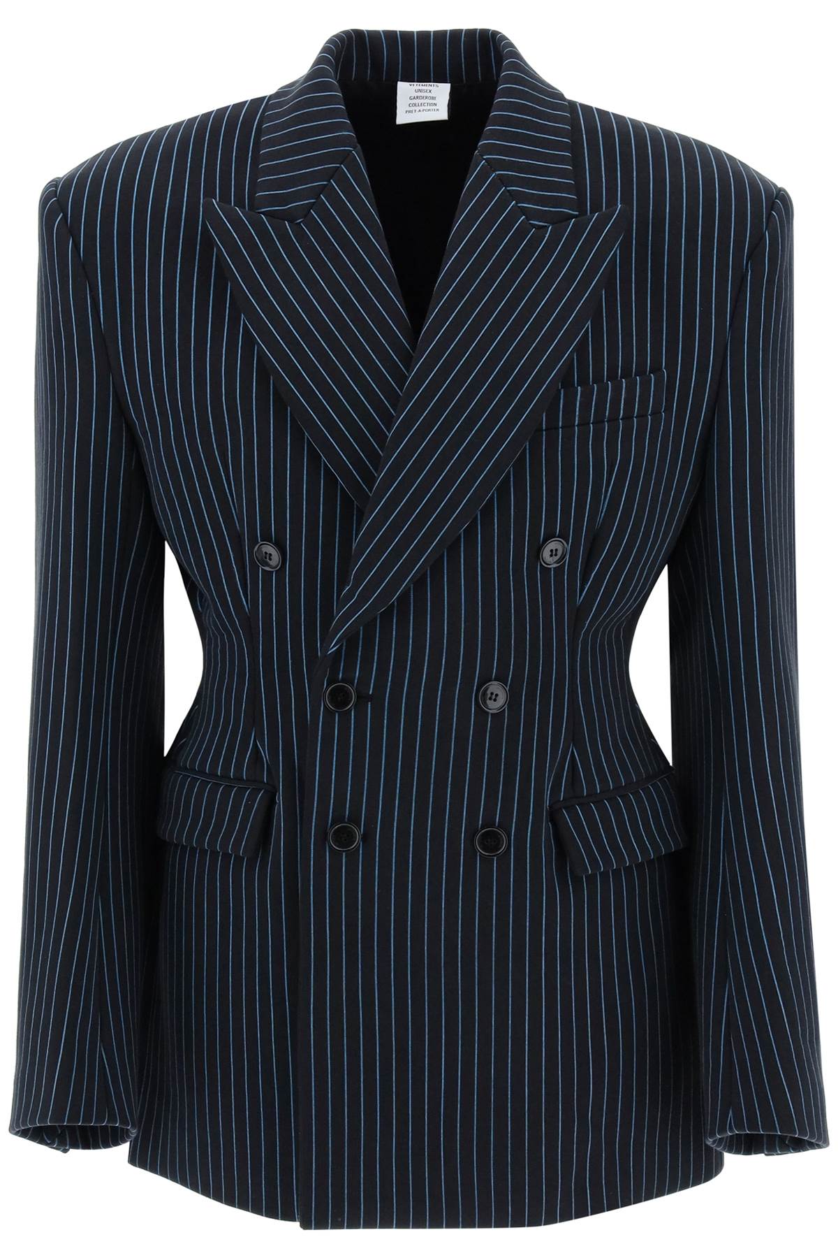 Vetements hourglass 'molton' tailored jacket