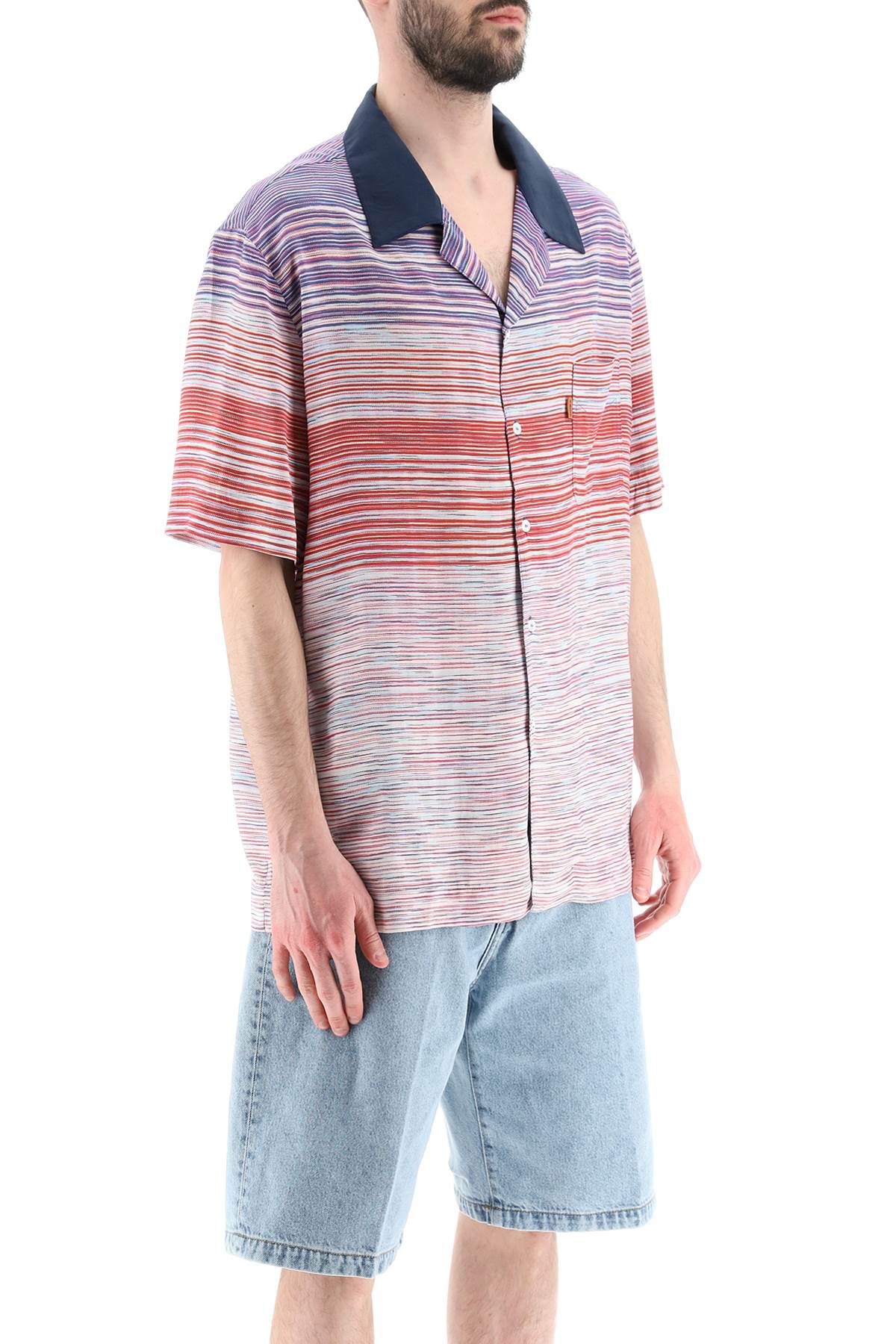 Missoni patterned bowling shirt