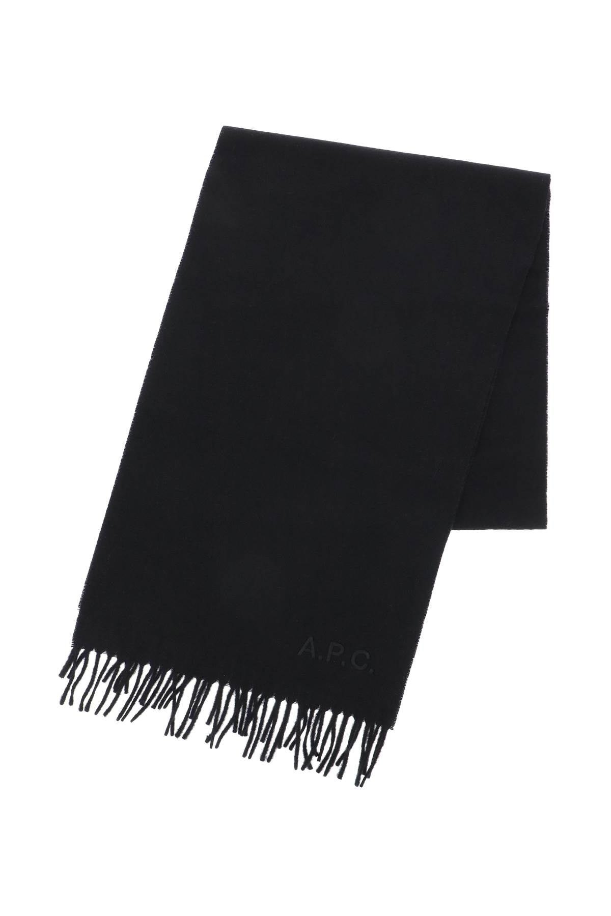 A.p.c. 'ambroise brodée' wool scarf - ALPHA PANTHEON Opulencia Elegante | Unveiling the Premier Destination for Designer Fashion & Luxury Apparel