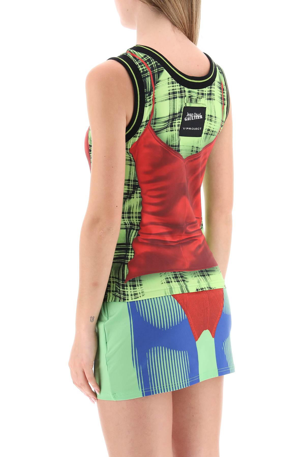 Y project jean paul gaultier x y/project trompe l'oeil tank top